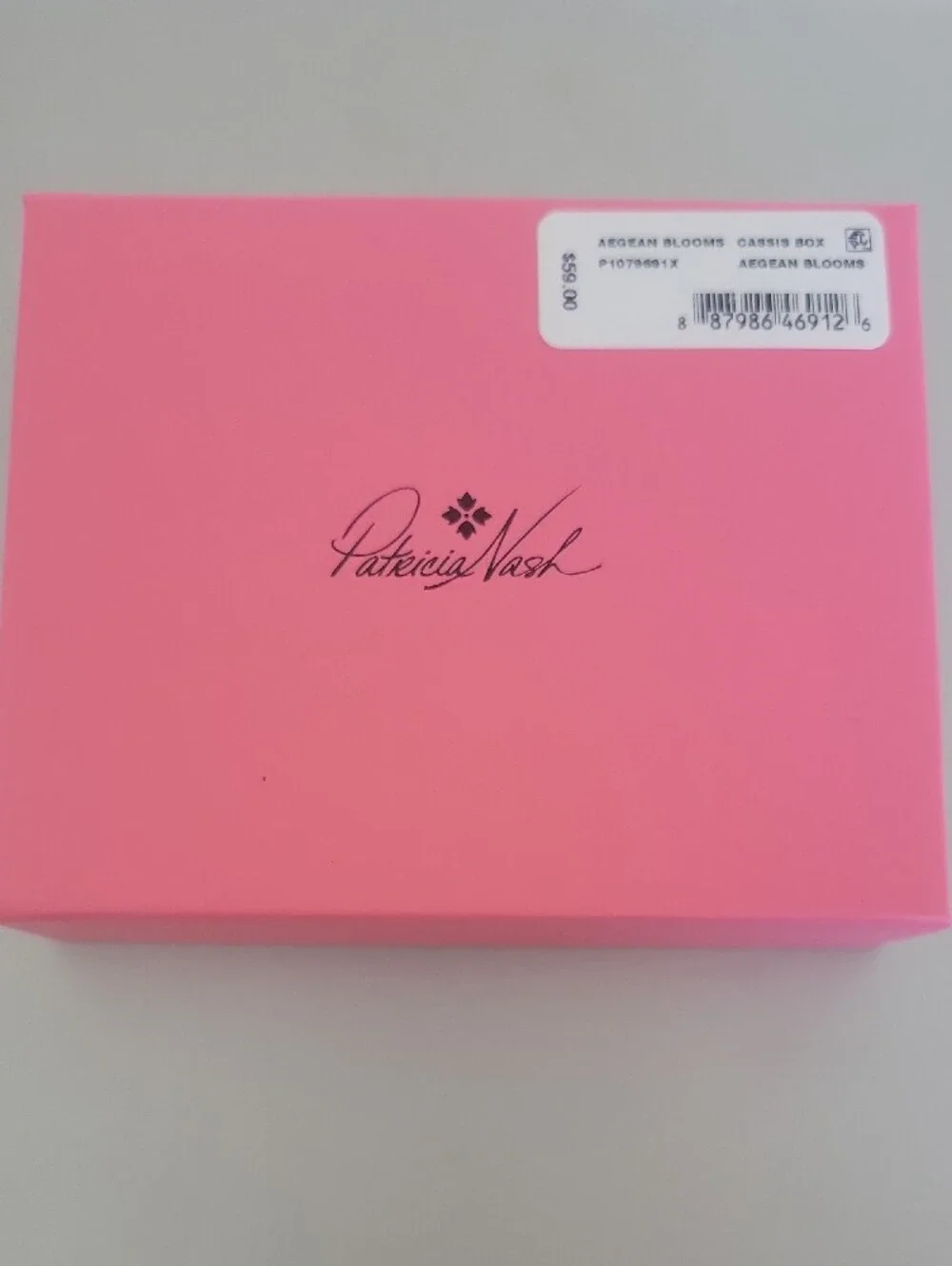 Patricia Nash Brown Floral Leather Casis Card Wallet with Multicolor Print, NWT